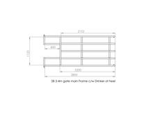 Load image into Gallery viewer, ODE 5 Bar Cattle Division Gate/Panel