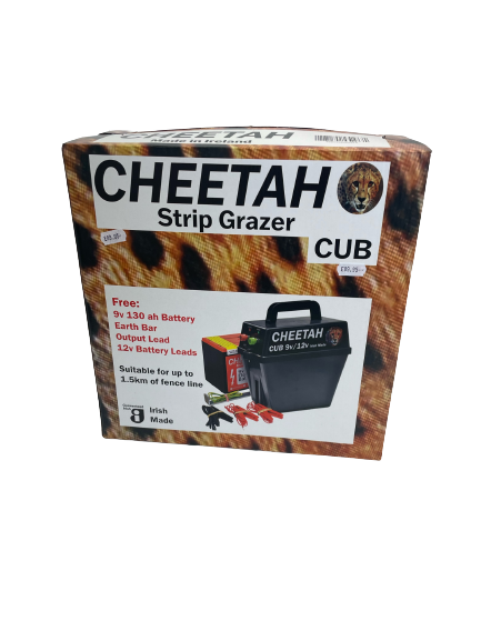 Cheetah Electric Fence Energizer + FREE BATTERY