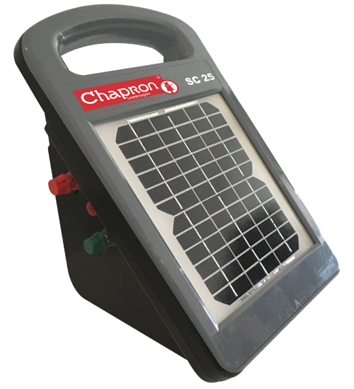 Chapron SC25 Solar Electric Fencing Energizer (Integrated Battery)
