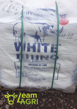 Load image into Gallery viewer, White Rhino Ton Bag Hydrated Lime from Leam Agri Ltd, Tempo, County Fermanagh, Northern Ireland. Serving Fermanagh, Tyrone, Antrim, Down, Londonderry, Armagh, Cavan, Leitrim, Sligo, Monaghan, Donegal, Dublin Carlow, Clare, Cork, Galway, Kerry, Kildare, Kilkenny, Laois, Limerick, Longford, Louth, Mayo, Meath, Monaghan, Offaly, Roscommon, Tipperary, Waterford, Westmeath, Wexford and Wicklow and throughout the United Kingdom
