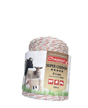 Load image into Gallery viewer, Super Cordon Electric Fencing Cord from Leam Agri Ltd, Tempo, County Fermanagh, Northern Ireland. Serving Fermanagh, Tyrone, Antrim, Down, Londonderry, Armagh, Cavan, Leitrim, Sligo, Monaghan, Donegal, Dublin Carlow, Clare, Cork, Galway, Kerry, Kildare, Kilkenny, Laois, Limerick, Longford, Louth, Mayo, Meath, Monaghan, Offaly, Roscommon, Tipperary, Waterford, Westmeath, Wexford and Wicklow and throughout the United Kingdom
