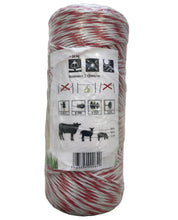 Load image into Gallery viewer, Poly 6 Electric Fencing cord from Leam Agri Ltd, Tempo, County Fermanagh, Northern Ireland. Serving Fermanagh, Tyrone, Antrim, Down, Londonderry, Armagh, Cavan, Leitrim, Sligo, Monaghan, Donegal, Dublin Carlow, Clare, Cork, Galway, Kerry, Kildare, Kilkenny, Laois, Limerick, Longford, Louth, Mayo, Meath, Monaghan, Offaly, Roscommon, Tipperary, Waterford, Westmeath, Wexford and Wicklow and throughout the United Kingdom
